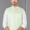 Amazing Leaf Green Colored Designer Menswear Jacket