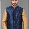 Awesome Navy Blue Colored Designer Menswear Jacket