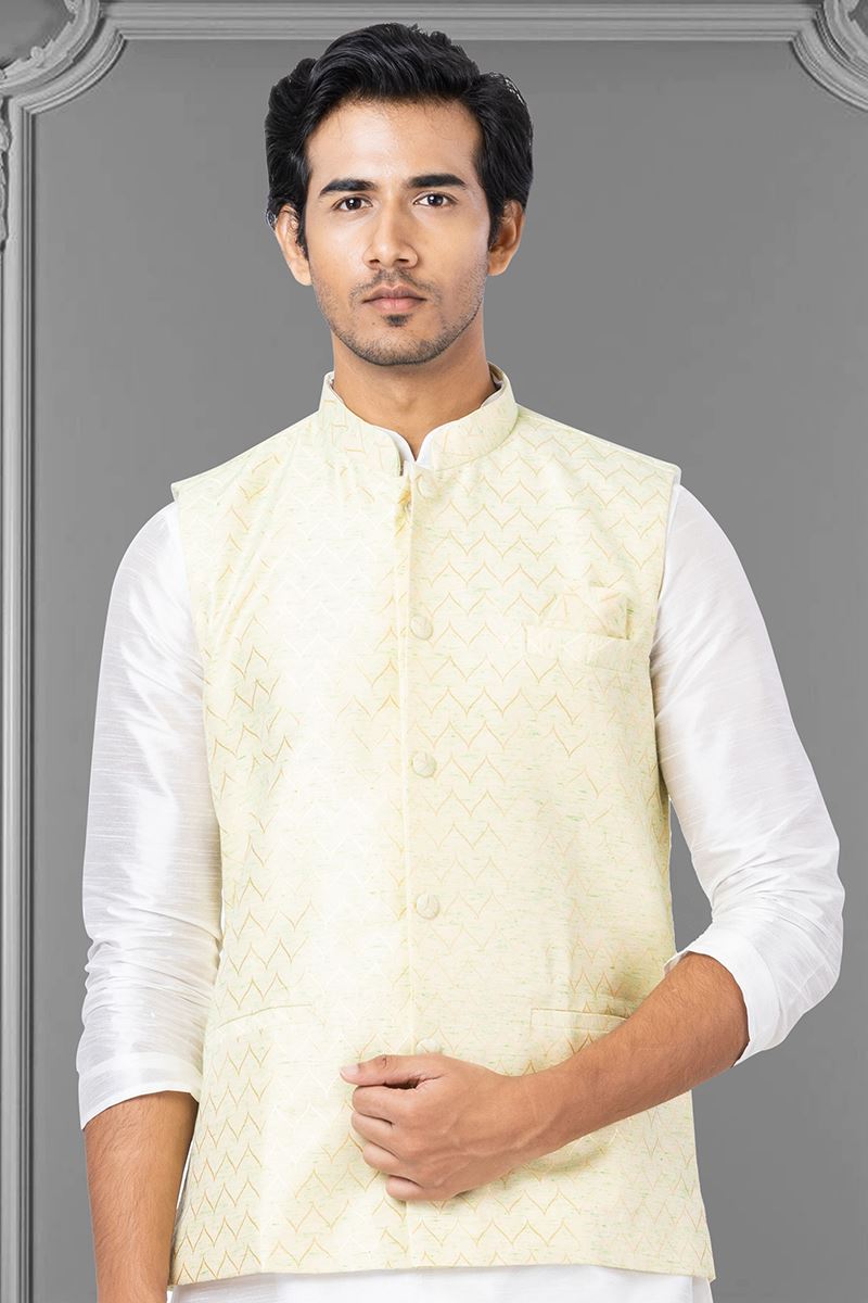 Charming Yellow Colored Designer Menswear Jacket