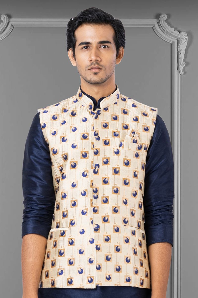 Exuberant Golden Colored Designer Menswear Jacket