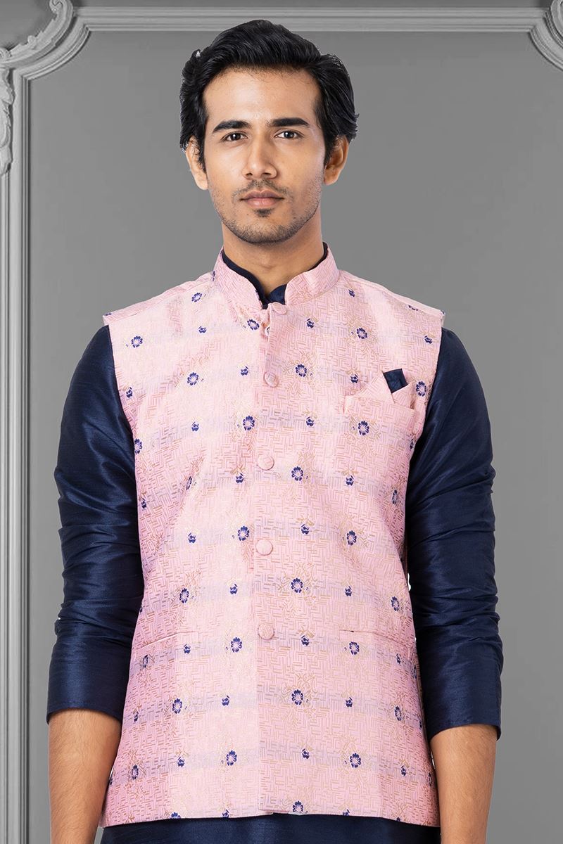 Classy Pink Colored Designer Menswear Jacket