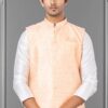 Magnificent Light Peach Colored Designer Menswear Jacket