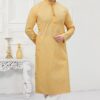 Dashing Yellow Colored Designer Kurta Payjama Set