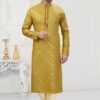 Delightful Mustard Colored Designer Kurta Payjama Set
