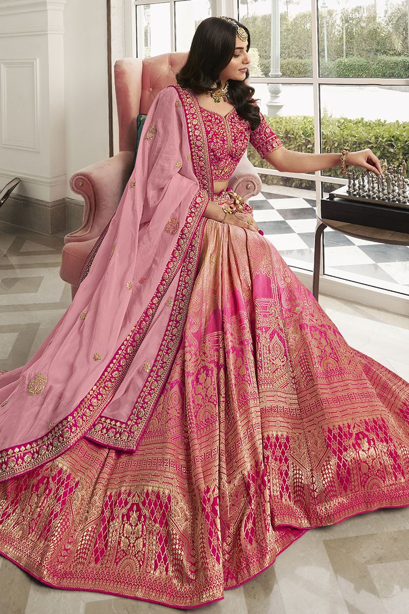 Heavenly Pink Colored Designer Lehenga Choli