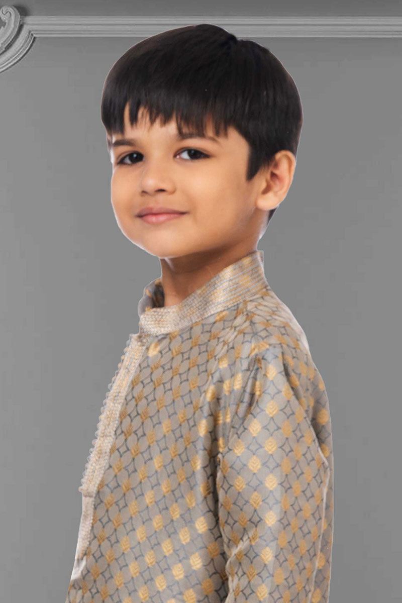 Charming Grey Colored Designer Kids wear