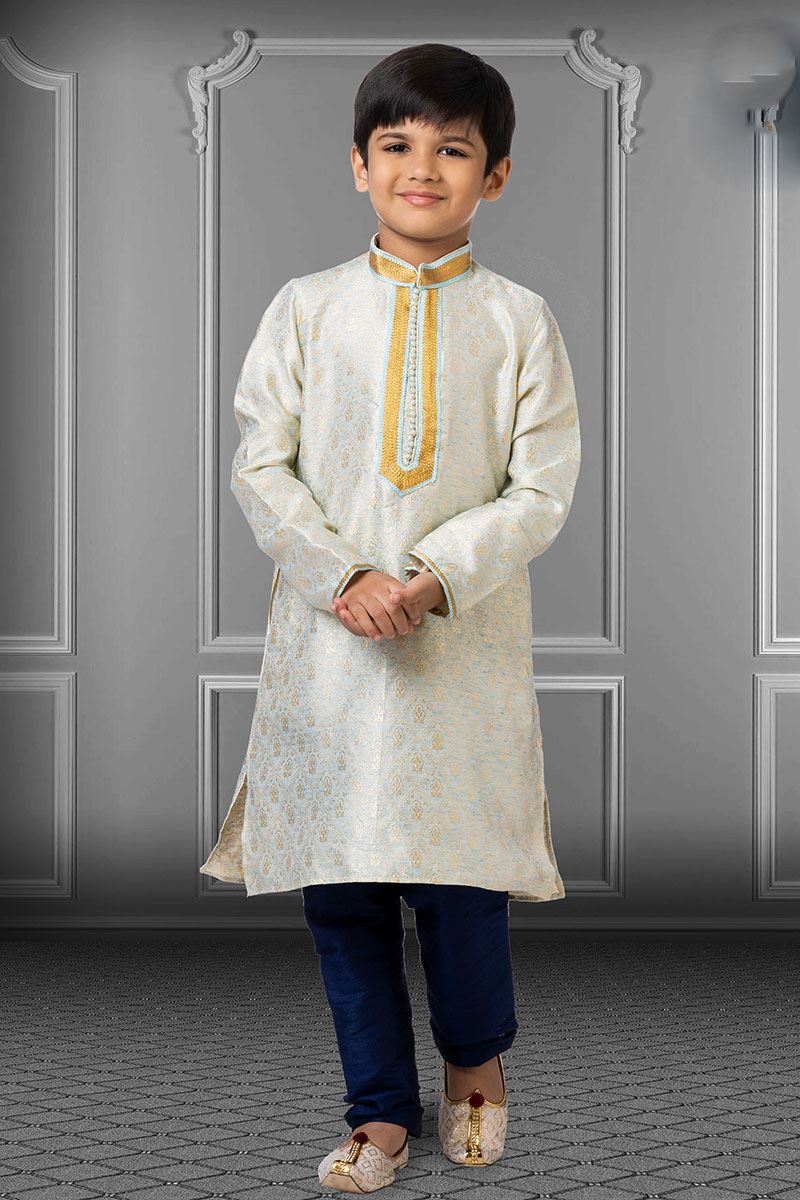 Elegant Sky Blue Colored Designer Kids wear
