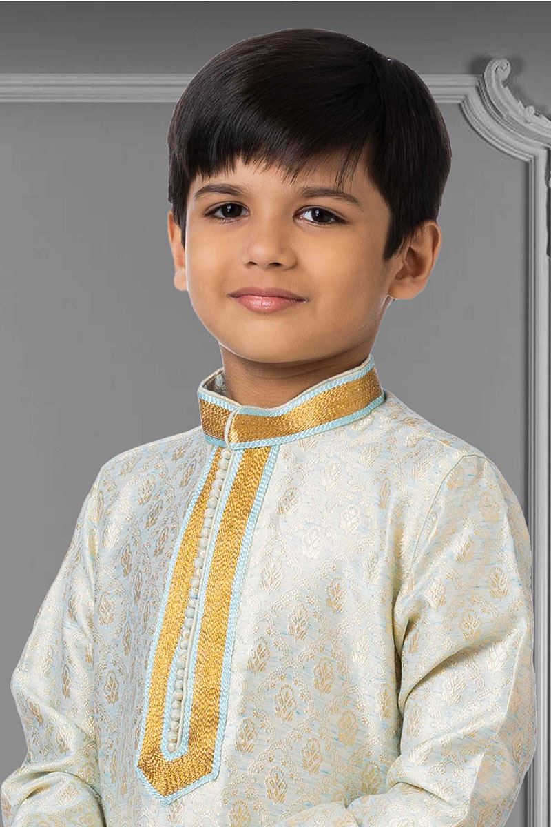 Elegant Sky Blue Colored Designer Kids wear