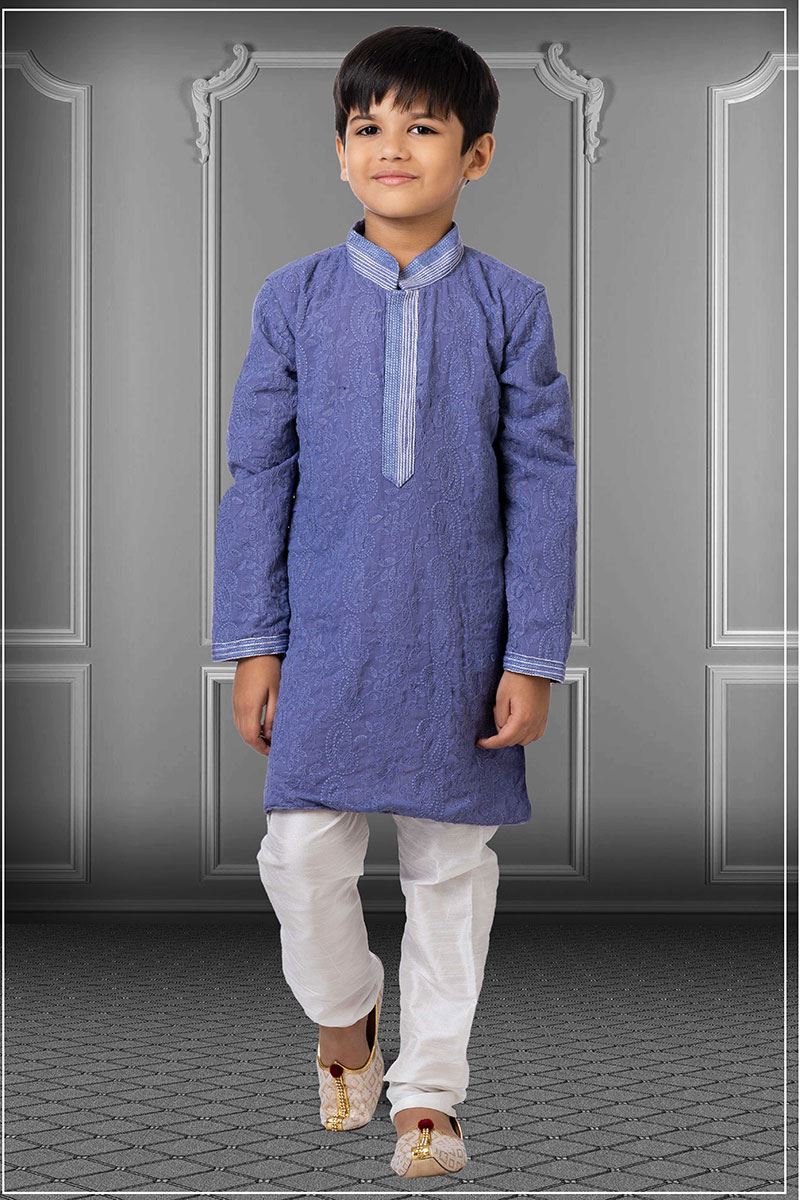 Magnificent Purple Colored Designer Kids wear