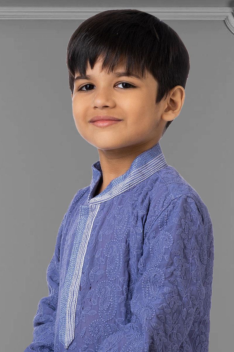 Magnificent Purple Colored Designer Kids wear