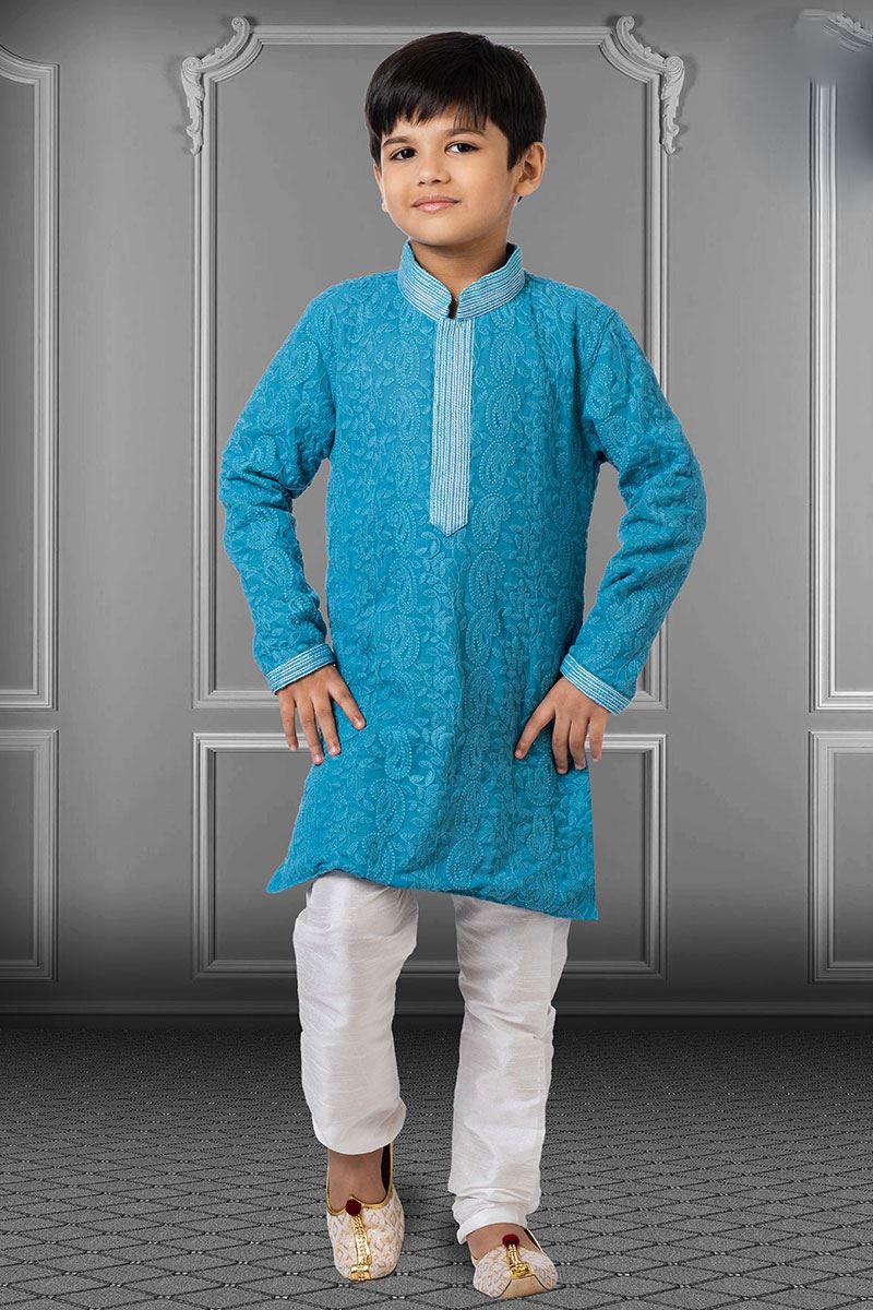 Fashionable Blue Colored Designer Kids wear