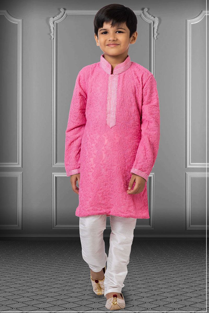 Majestic Pink Colored Designer Kids wear