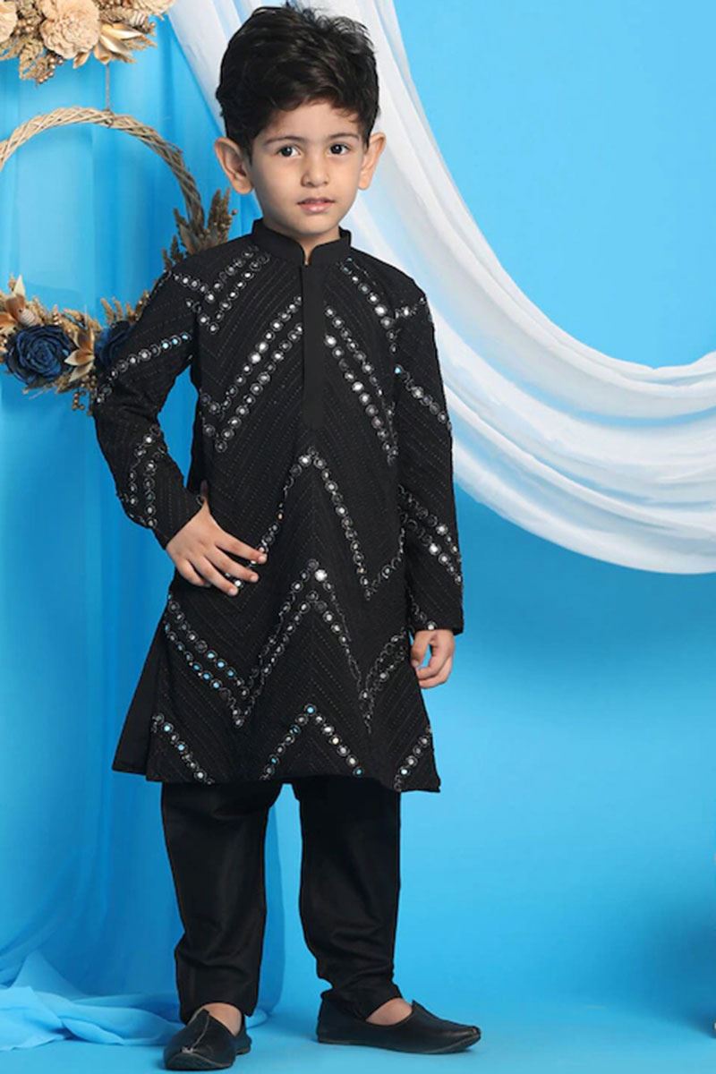 Attractive Black Colored Designer Kids wear