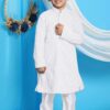 Magnificent White Colored Designer Kids wear