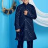 Fashionable Navy Blue Colored Designer Kids wear