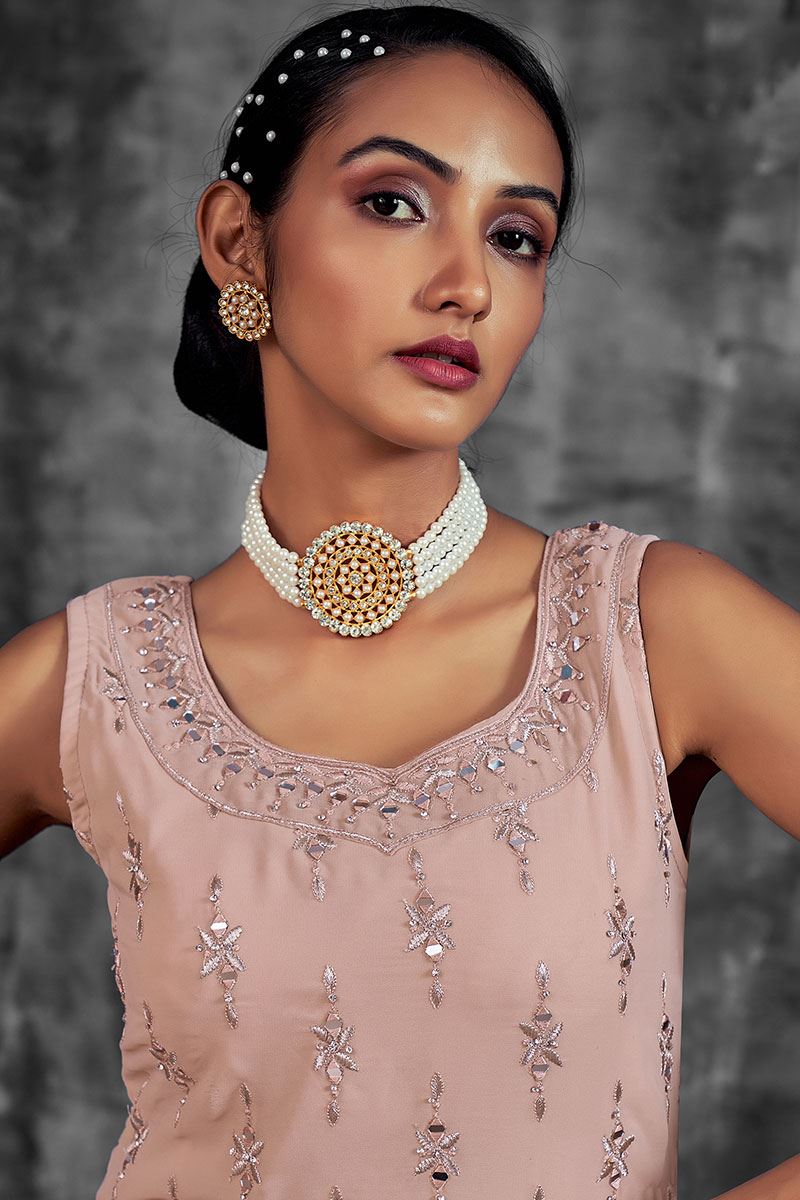 AmazingPeachColored Designer Suit