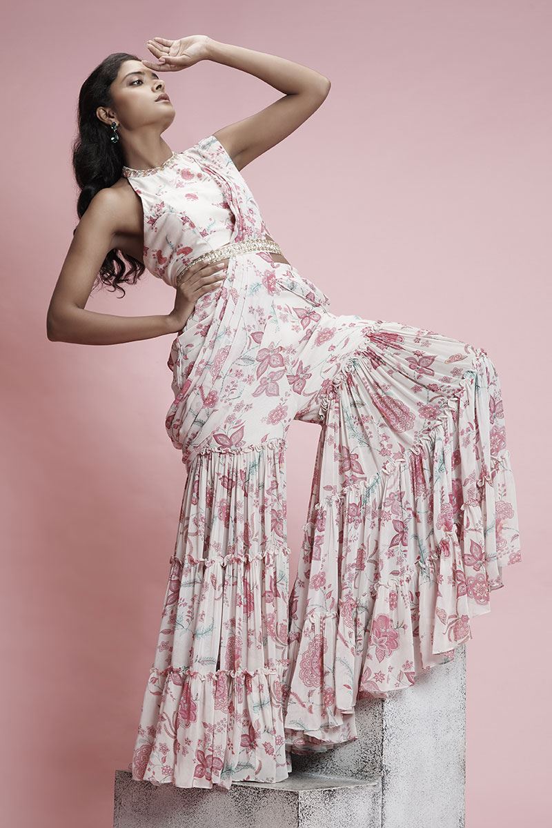 Appealing White Colored Designer Suit