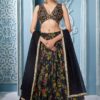 Appealing Black Colored Designer Lehenga Choli