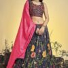 Charming Black Colored Designer Lehenga Choli