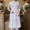 Enticing White Colored Designer Kurti