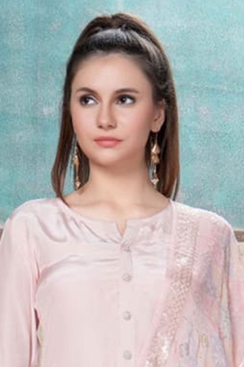 Mesmerizing Pink Colored Designer Suit