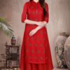AppealingRed Colored Designer Kurti