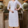 Charming White Colored Designer Kurti