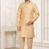 Marvelous Beige Colored Designer Indowestern Sherwani