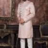 Elegant Light Pink Colored Designer Readymade Men's Indo-Western Sherwani