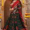 Gorgeous Green and Multi Colored Designer Lehenga Choli