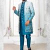 SplendidPeacock Colored Men’s Designer Sherwani