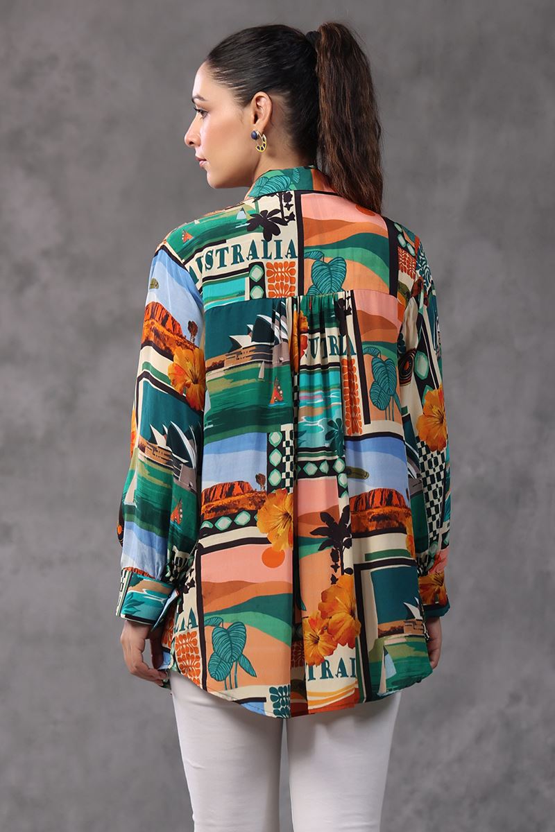 Enticing Multi Colored Designer Short Top