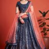 Flawless Blue Colored Designer Lehenga Choli