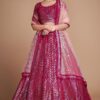 Ethnic Pink Colored Designer Lehenga Choli
