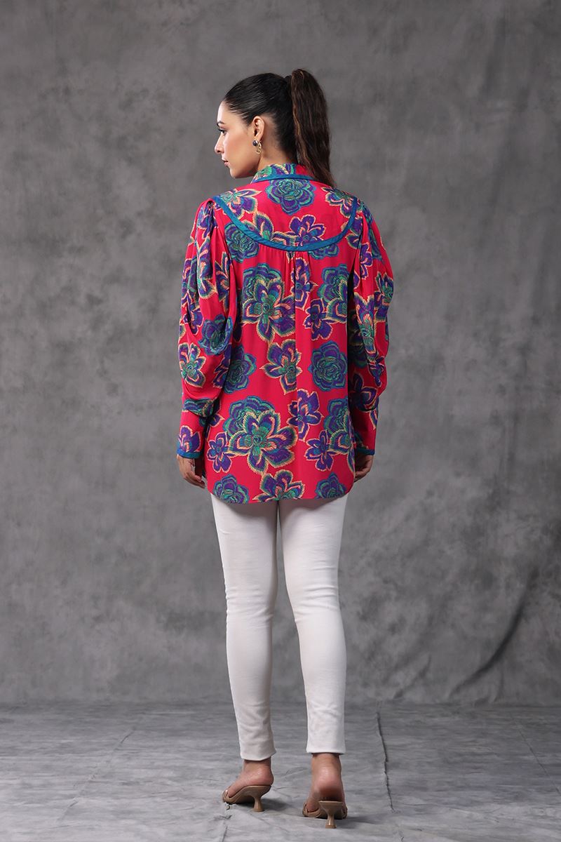 Attractive Peach Colored Designer Short Top