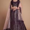 Breathtaking Maroon Colored Designer Lehenga Choli