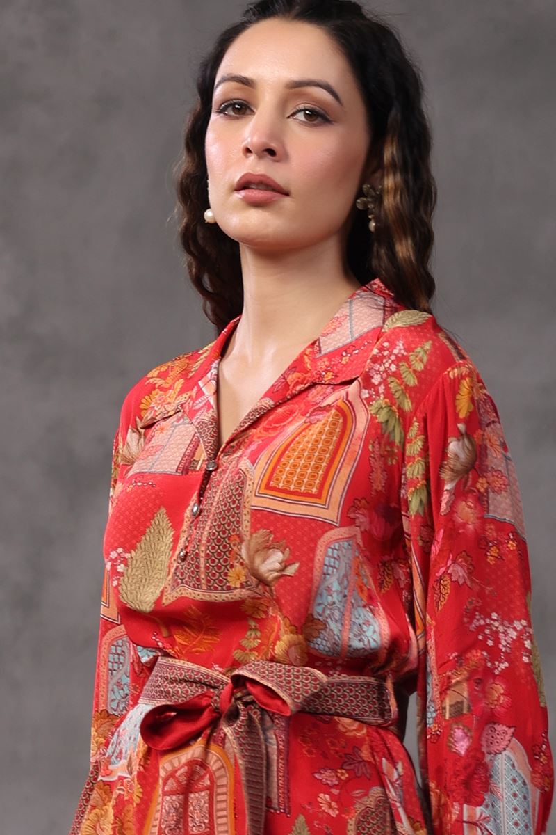 Fascinating Orange Colored Designer Co-ord Sets