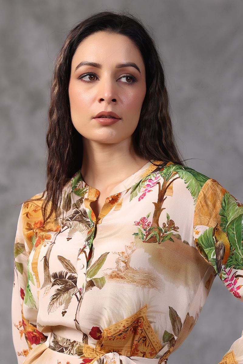 Mesmerizing Cream Colored Designer Co-ord Sets