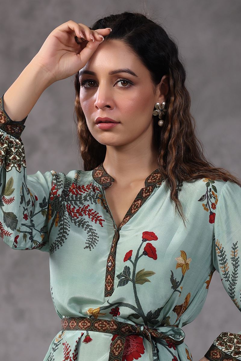 Striking Sky Blue Colored Designer Co-ord Sets