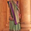 Charming Pista Green Colored Designer Saree