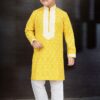 Splendid Yellow Colored Designer Kid’s Kurta Pajama Set