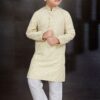 Awesome Light gold Colored Designer Kid’s Kurta Pajama Set