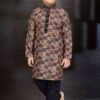 Delightful Brown and Black Colored Designer Kid’s Kurta Pajama Set