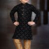Exuberant Black Colored Designer Kid’s Kurta Pajama Set