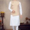Exquisite White Colored Designer Kurta Pajama Set