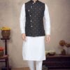 Charismatic White Colored Designer Kurta Pajama Set