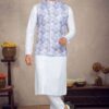 Splendid White Colored Designer Kurta Pajama Set