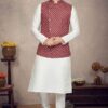 Charming Off White Colored Designer Kurta Pajama Set
