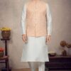 Majestic Off White Colored Designer Kurta Pajama Set