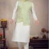 Magnificent Off White Colored Designer Kurta Pajama Set